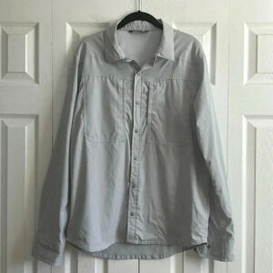 Stio CFS Men’s Snap Button Down Light Gray size M